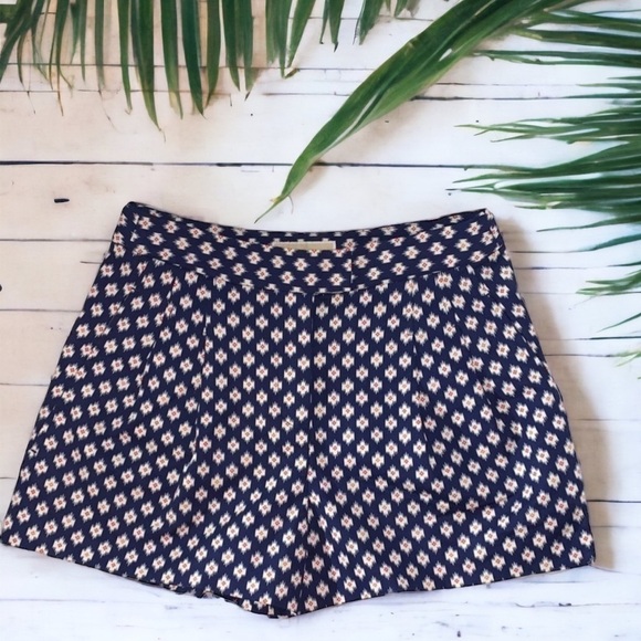 Michael Kors Blue Prussian Clementine Print Shorts - Size 4 - Picture 1 of 9